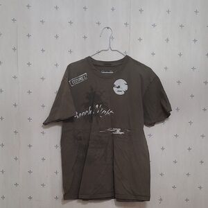 Olive Graphic Tee for Men